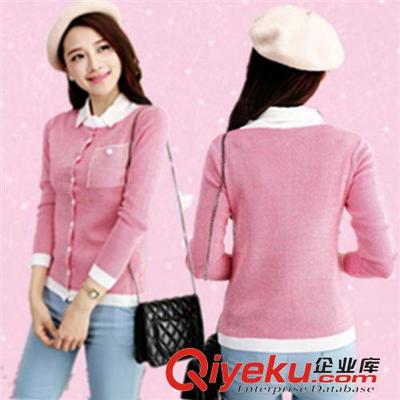 女式毛衣 針織衫 批發(fā)2015秋裝新款 韓版時尚開衫女針織衫 豎條紋長袖半高圓領毛衣圖片|女式毛衣 針織衫 批發(fā)2015秋裝新款 韓版時尚開衫女針織衫 豎條紋長袖半高圓領毛衣產(chǎn)品圖片由漢川市金玉韓版服裝店公司生產(chǎn)提供-企業(yè)庫網(wǎng)